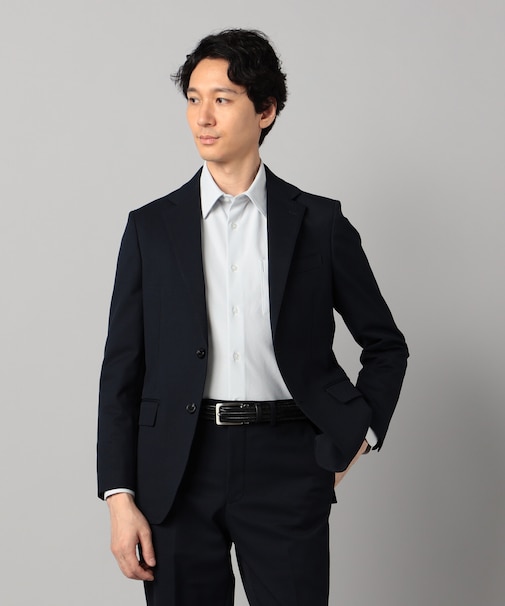 【セットアップ対応】ポリエステルドビーストレッチ テーラードジャケット