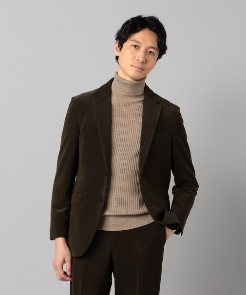 【セットアップ対応】福井産トリコットコーデュロイ テーラードジャケット