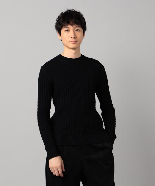 リンクスジャカード クルーネックニット
