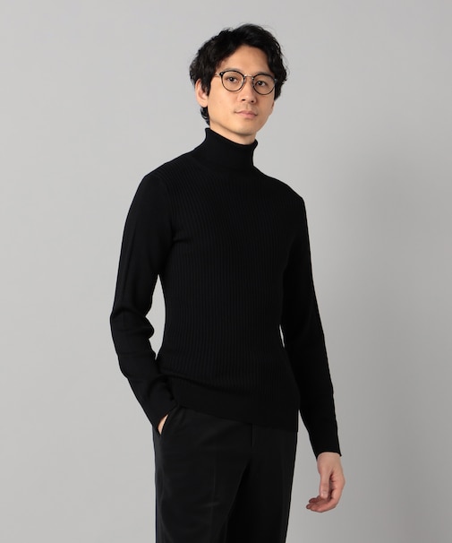 「FILIVIVI」リブ タートルネックニット