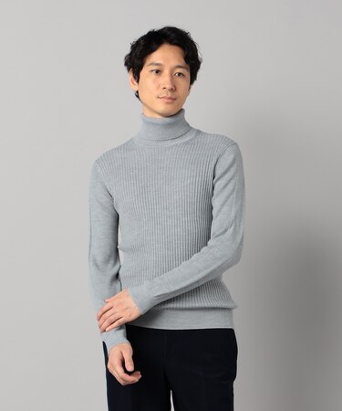 「FILIVIVI」リブ タートルネックニット