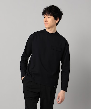 【COMME CA MEN BLACK】ドライテック 長袖Tシャツ