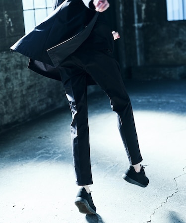 【COMME CA MEN BLACK】【セットアップ対応】4WAYテック パンツ