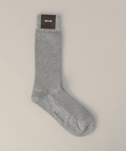 千鳥柄 クルーソックス