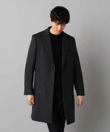 尾州産 ウールビーバー チェスターコート