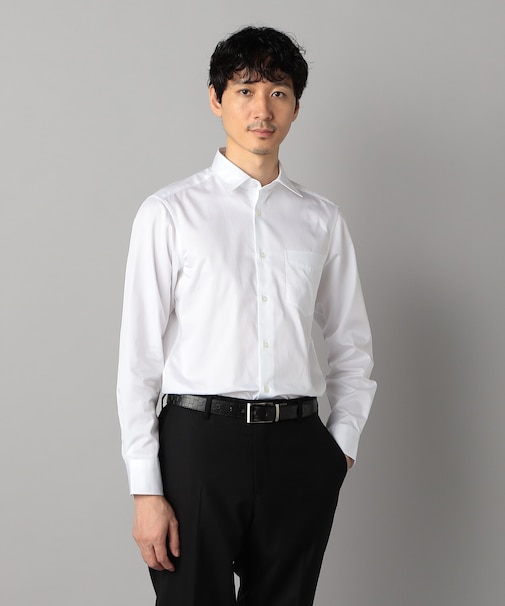 アルビニ コットンブロード レギュラーカラーシャツ