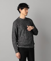 メランジ クルーネックニット