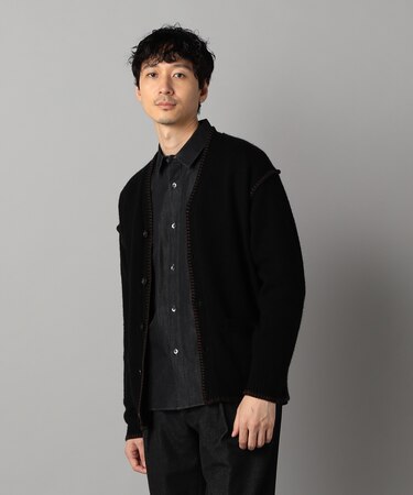 ブランケットステッチ カーディガン
