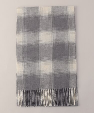 ウォッシャブルカシミヤ チェックマフラー