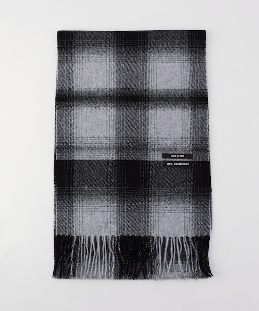 ウォッシャブルカシミヤ チェックマフラー