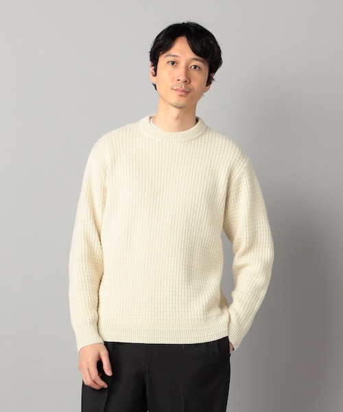 ベビーアルパカ ワッフルニット｜コムサ・メンの通販｜&mall（アンド