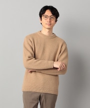 ベビーアルパカ ワッフルニット