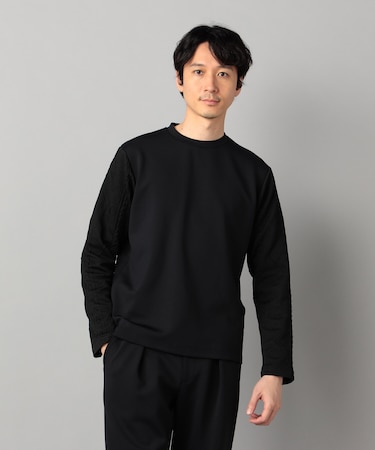 ダウンファブリック クルーネックプルオーバー