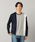 カラーブロック 長袖Tシャツ
