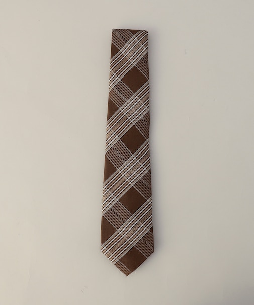 チェック柄レギュラーネクタイ