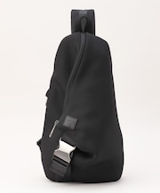 【COMME CA MEN BLACK】ネオプレントライアングル ボディーバッグ