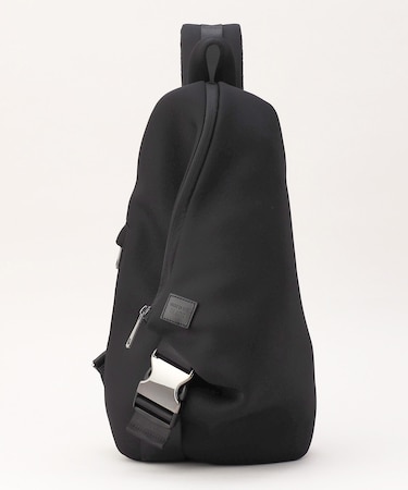 【COMME CA MEN BLACK】ネオプレントライアングル ボディーバッグ