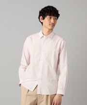 タイプライター ストライプ レギュラーカラーシャツ