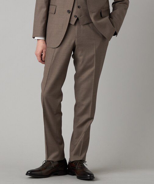 【セットアップ対応】チェルッティ プレステージ super130's ウールギャバ スラックス