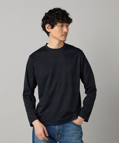 IL PRINCIPEジャージー 長袖クルーカットソー