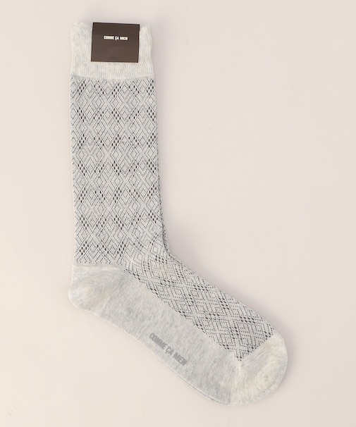 アーガイル柄 クルーソックス