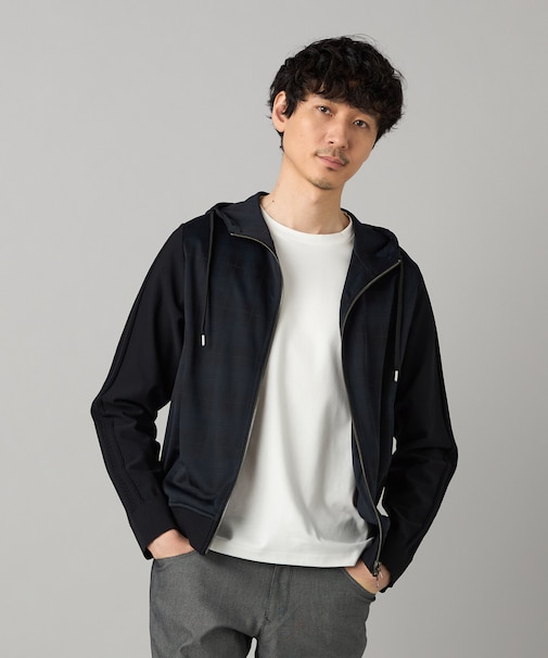 IL PRINCIPE ジャージー×ケーブルコンビ パーカ