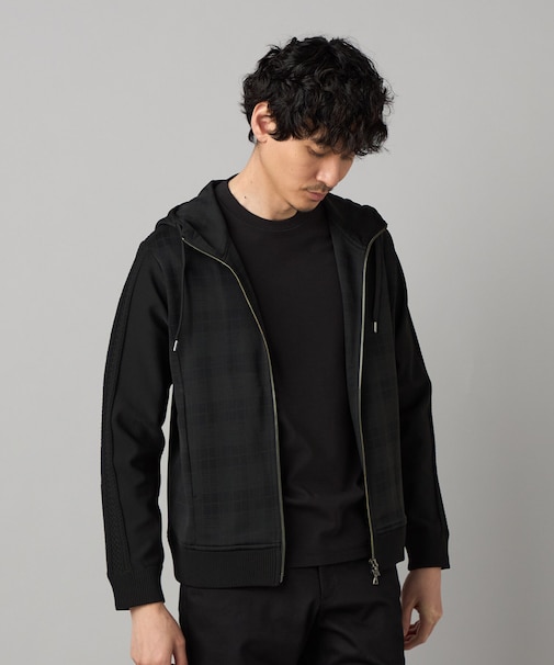 IL PRINCIPE ジャージー×ケーブルコンビ パーカ