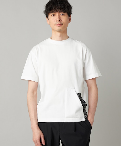 安全ピン柄 ポケットTシャツ