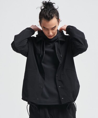 【COMME CA MEN BLACK】〔TEXBRID〕ライトコーチジャケット