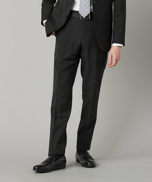 【セットアップ対応】尾州産 ポリエステルストレッチ ドビー スラックス