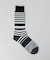 マルチカラーボーダー クルーソックス