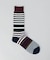 マルチカラーボーダー クルーソックス