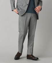 【セットアップ対応】杢カラミ織 ドビー テーパードパンツ