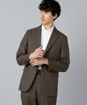 【セットアップ対応】エンボス千鳥 シングルテーラードジャケット