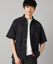 パッチワークレース 半袖シャツ