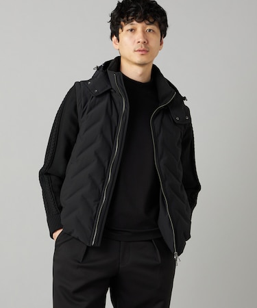 【3WAY】ニットコンビ シームレスダウンブルゾン