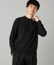 【吸水速乾】ジャケットネック ロングスリーブ Tシャツ