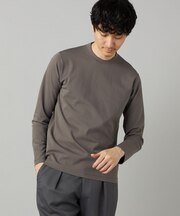 【吸水速乾】ジャケットネック ロングスリーブ Tシャツ