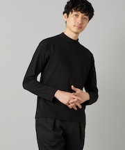 【吸水速乾】モックネック ロングスリーブ Tシャツ