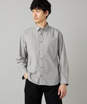 オーガニックコットンミニチェック レギュラーカラーシャツ