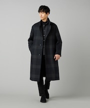 〔MANNELLI〕ビックチェック コート
