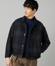 〔MANNELLI〕ビックチェック ブルゾン