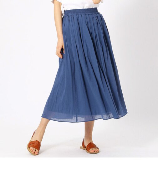 コットン　ギャザースカート