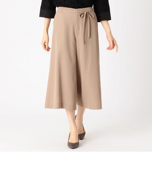 conges payes ガウチョパンツ ベルト付き 手洗い可能〉ベルト付き ガウチョ パンツ◇｜ SHIPS 公式サイト