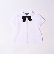リボンタイ付き　半袖ブラウス (100-130cm)