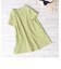 半袖　コットンフレアワンピース