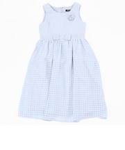 コサージュ付き シアーチェック ワンピース(140-160cm)