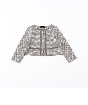 ジャージーツィード ボレロ カーディガン(100-130サイズ)