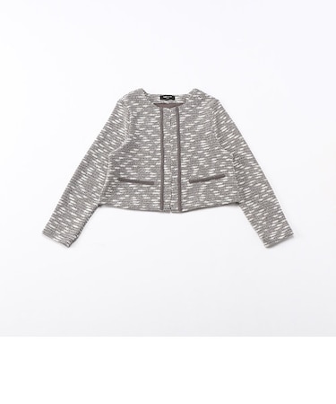 ジャージーツィード ボレロ カーディガン(140-160サイズ)