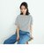 〈オーガニックコットン〉バックスリットボーダー半袖Ｔシャツ